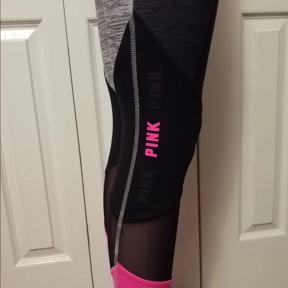 PINK ULTIMATE BONDED MESH LEGGINGS - Picture 4 of 4